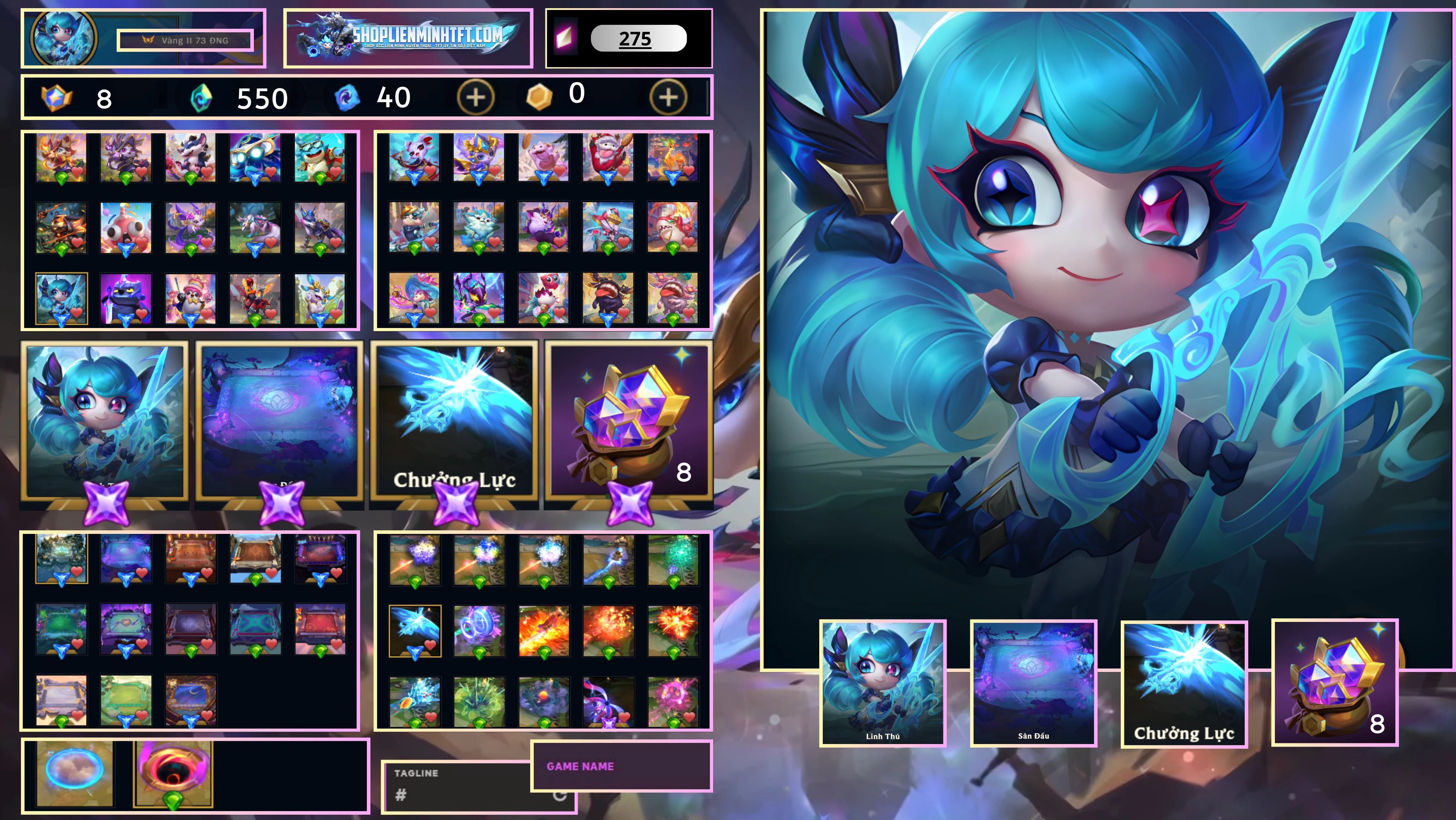 Gwen Chưởng Dư 8hc nhiều sàn